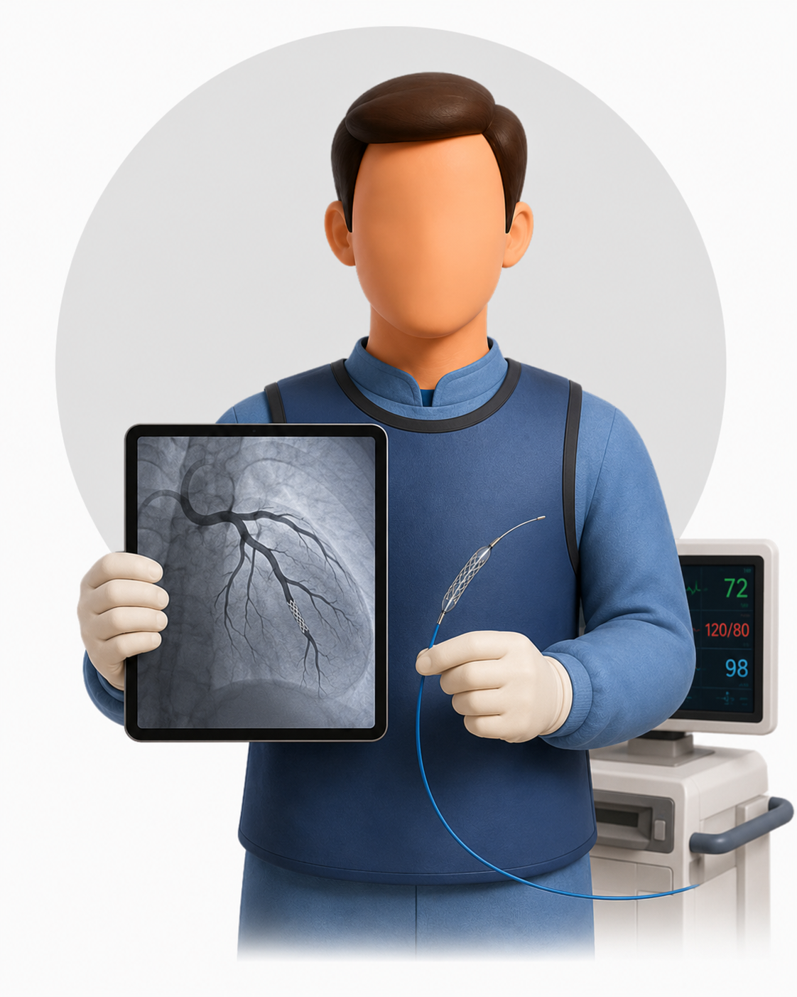 Ilustración de Cardiología Intervencionista